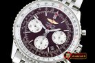 Replica Breitling Navitimer SS/SS Brown Asia 7750 Mod