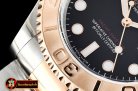 Rolex YachtMaster Mens 116621 RG/SS Black JF Asia 3135 Mod