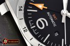 BELL & ROSS BR03-93 GMT 42mm Automatic SS/LE Black Asia 2836