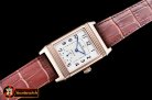 JAEGER LE COULTRE JL Reverso Automatic RG/LE White/Num Asia 2824
