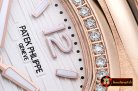 Patek Philippe Nautilus 7010 Ladies RG/RG Diams White - Swiss Qt