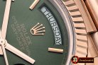 RDD0195A - DayDate 228206 RG/RG Green Roman BP Swiss 2836