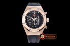 Audemars Piguet Royal Oak Concept RG/RU Blk/Blk VK Quartz