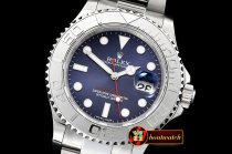 Rolex YachtMaster Mens 116622 904L SS/SS Blue GMF Asia 3135
