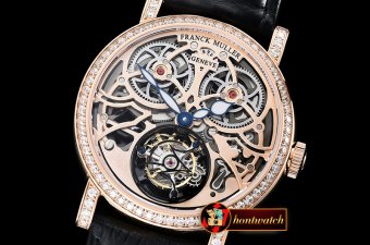 Franck Muller Giga Tourbillon Ronde Squelette Diams RG/LE Rose Tourb