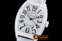 Franck Muller Curvex Croco White CER/LE White Asia 2813