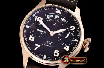 IWC Big Pilot Annual Cal. St Exp RG/LE Brown YLF V2 A52850