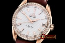 OMG0464K - Aqua Terra 38mm RG/LE2 White Diam A2836 Mod8500 JHF