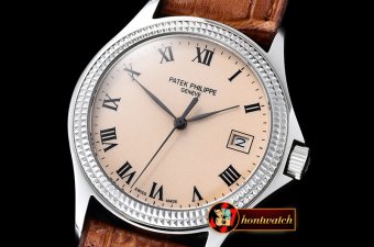 PP0240F - Calatrava Ref.5117 SS/LE Cream Roman MY9015 Mod