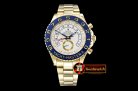 Rolex YachtMaster II Blue YG/YG White BP Asia 2813 Mod