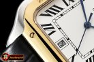 Cartier Santos De Cartier 2018 Ladies YG/SS/LE Wht Swiss Qtz