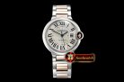 Cartier Balon Bleu Unisex 36mm RG/SS Wht BVF Jap NH05