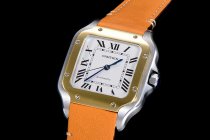 CARTIER SANTOS A8F 35mm MY9015 SS/YG LEATHER