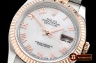 Rolex Datejust Man DJ 36mm Jub Flt RG/SS White MOP Roman BP A313