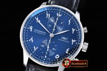 IWC Portuguese Chrono SS/LE Blue/Arabic Num YLF A7750 Mod