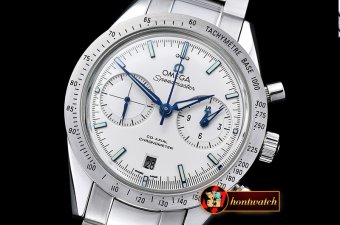 Omega Speedmaster Chronograph SS/SS Wht JHF A7750 Mod 9300