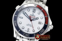 Omega Seamaster Commander 007 SS/SS White OMF 1:1 A2824 Mod