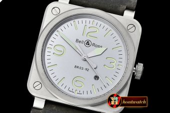 Bell & Ross BR03-92 Horolum Sandblasted SS/LE Grey Miyota 9015