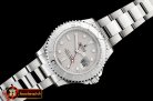 Rolex YachtMaster Mens 116622 904L SS/SS Grey GMF Asia 3135