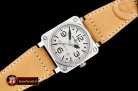 Replica BELL & ROSS BR03-92 SS/LE Platinum/Black Miyota 9015