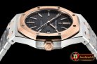 Audemars Piguet Royal Oak 15400 RG/SS Black OMF 1:1 MY9015 Mod 3120
