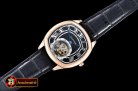 Replica Cartier Drive De Cartier Tourbillon RG/LE Black Tourbill