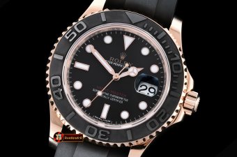 Rolex Yachtmaster YM 116655 40mm 18K Wrp RG/RU Black BP Ult Swis