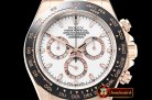 Rolex Daytona 116515 CER/RG/RU Wht/Stk ARF V2 A4130 Mod