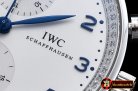 IWC Portuguese Chrono Diam SS/LE Wht/Blue ZF A79350 Mod