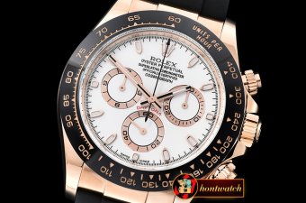 Rolex Daytona 116515 CER/RG/RU Wht/Stk ARF V2 A4130 Mod