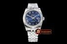 Rolex Datejust Man DJ 36mm Jub Fluted 904L SS/SS Blue Roman ARF A3135