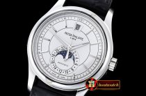 PP0209C - Annual Calendar MoonPhase 5205G White MY9015 Cal324