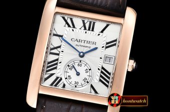 Replica Cartier Tank MC 1904 RG/LE White JF Asia 23J