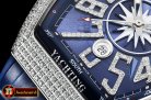 Franck Muller Vanguard Mens V45 Diams SS/LE/RU Blue Diam ABF Asia 2824
