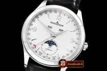 Jaeger Le Coultre Master Calendar Moonphase SS/LE White OMF MY9015 Mod
