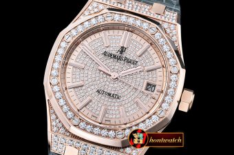 Audemars Piguet Royal Oak Ref.15450 37mm Diams RG/LE Gold JF Mod
