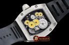 Richard Mille RM018 Tourbillon Boucheron SS/RU Yellow MY9015 Mod