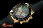 Replica Rolex Daytona 116528 YG/LE M-Green Roman A-7750 Sec@6