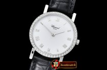 Chopard Classique Femme Ladies Diams SS/LE Wht/Rmn MGF Swiss Qtz
