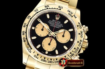 Rolex Daytona 116518 YG/YG Black/Stk ARF V2 A4130 Mod