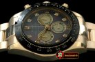 Replica Rolex Daytona 116528 YG/YG MOP Grey Diam A-7750 Sec@6