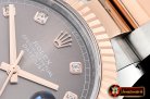 Rolex Datejust DJ2 41mm Oyt Flt RG/SS Grey/Diams BP Asia 2813