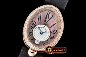 Breguet Queen of Naples Ladies Diams RG/LE Color MOP Jap Movt