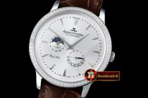 JL080A - Master Control SS/LE White Diam Bezel - Jap Miyota