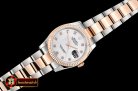 Rolex Datejust DJ 36mm Oyst Flt RG/SS White MOP Diams BP A3135 M