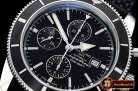 Breitling SuperOcean Heritage II Chrono SS/RU Black OMF A7750