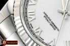 Rolex Datejust Man DJ 36mm Oyst Fluted SS/SS Wht Roman ARF A3135