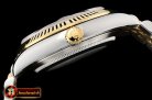 Rolex DateJust 36mm Jub Flt YG/SS White/Stick BP A2813