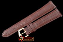 Replica Patek Philippe Brown Croc Strap YG 20/16/ Insignia Buckl