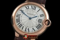 CAR0332B - Ballon De Cartier Mid RG/LE White Roman Miyota